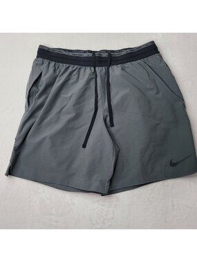 Nike Pro Dri-Fit Men's Gray Training Shorts Size XL